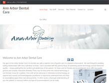 Tablet Screenshot of annarbordentalcare.com